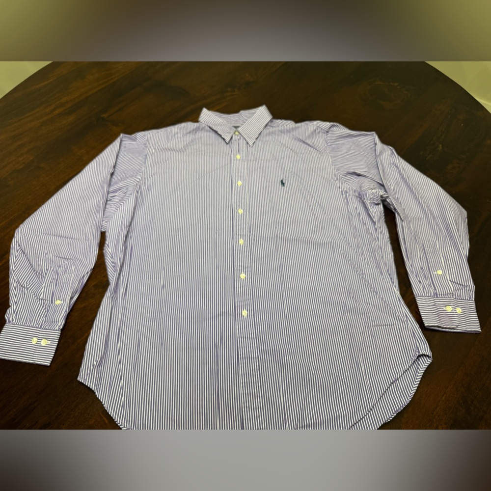 Ralph Lauren XL Classic Andrew Fit Popplin dress shirt. 36/37 Neck 17.5.